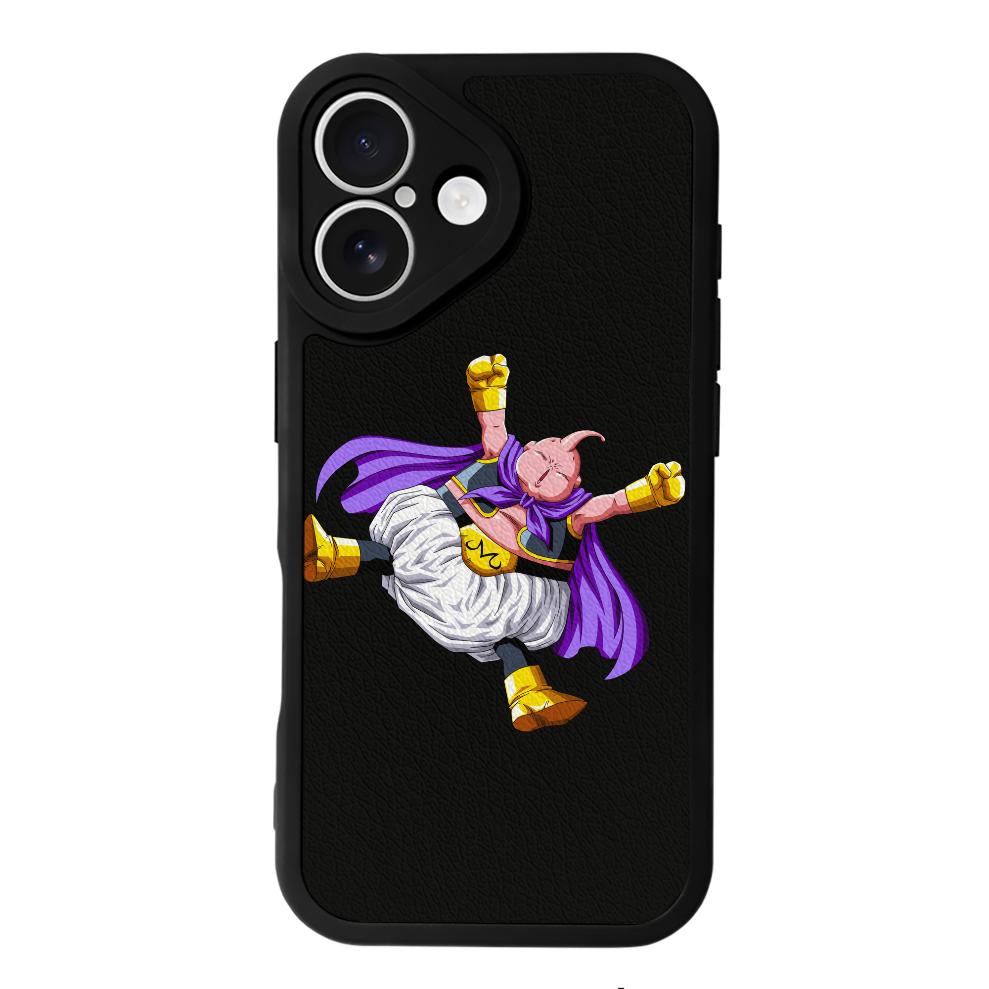 （画像用） ドラゴンボール 魔人ブウ DRAGON BALL Majin Buu 【iPhone 16シリーズ対応】シリコンスマホケース（レザー調） 材質：シリコン